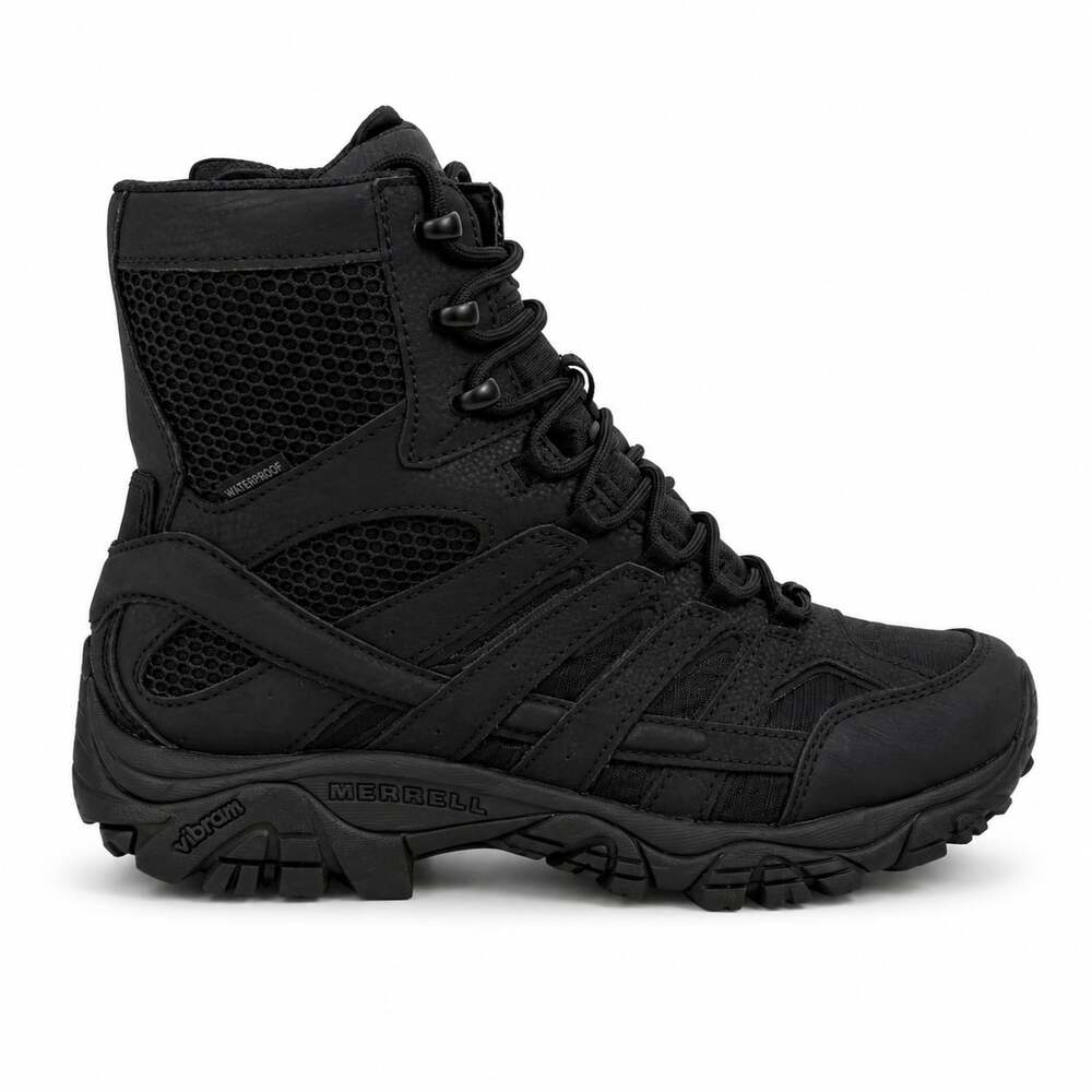 Merrell Men's Moab 2 8" Tactical Waterproof Response Boots with Side Zip J15845
